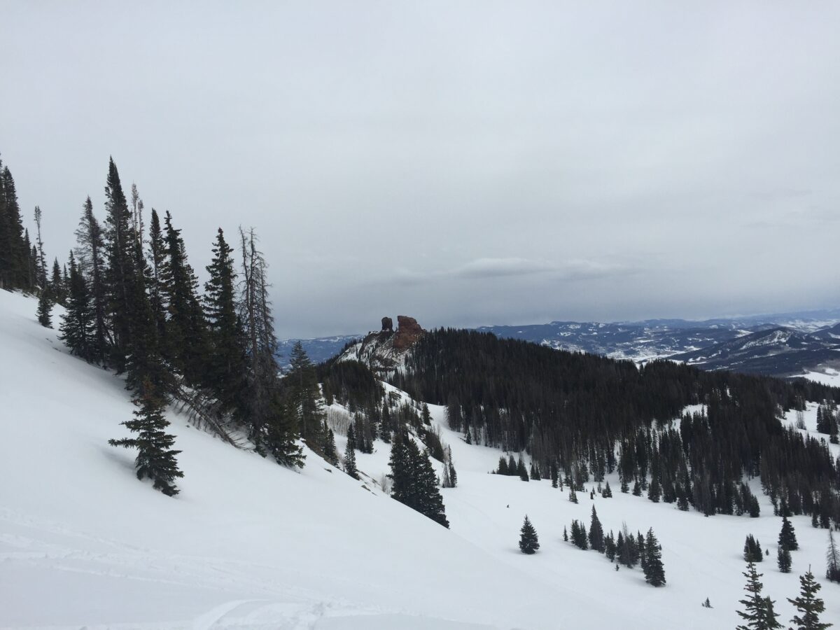Rabbit Ears snowmobile riding area