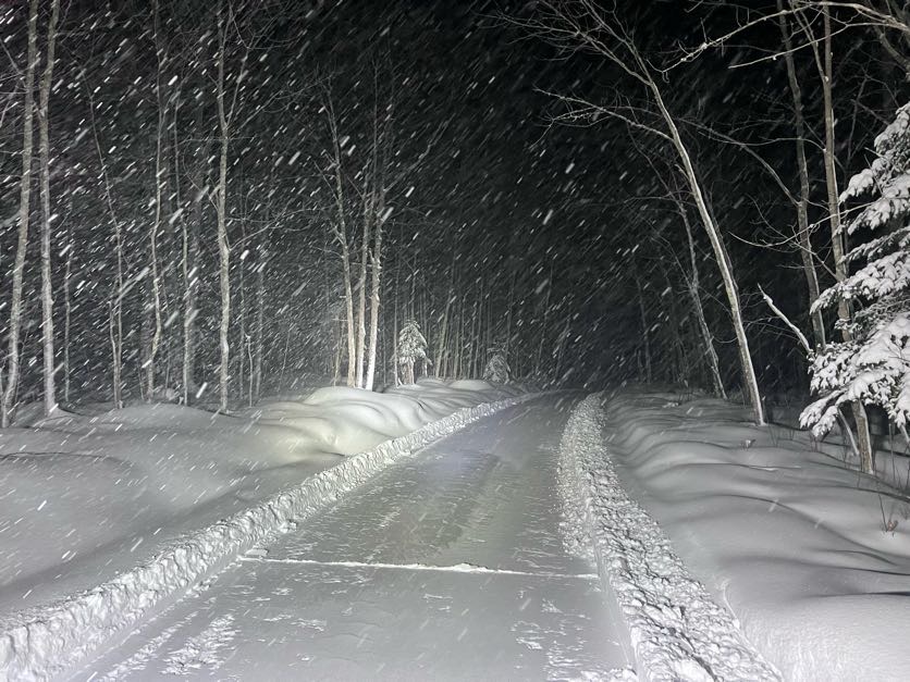 Lake Gogebic snowmobile riding area