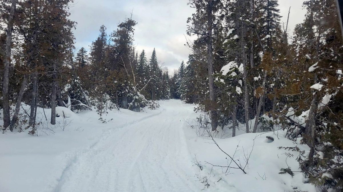 Allagash snowmobile riding area