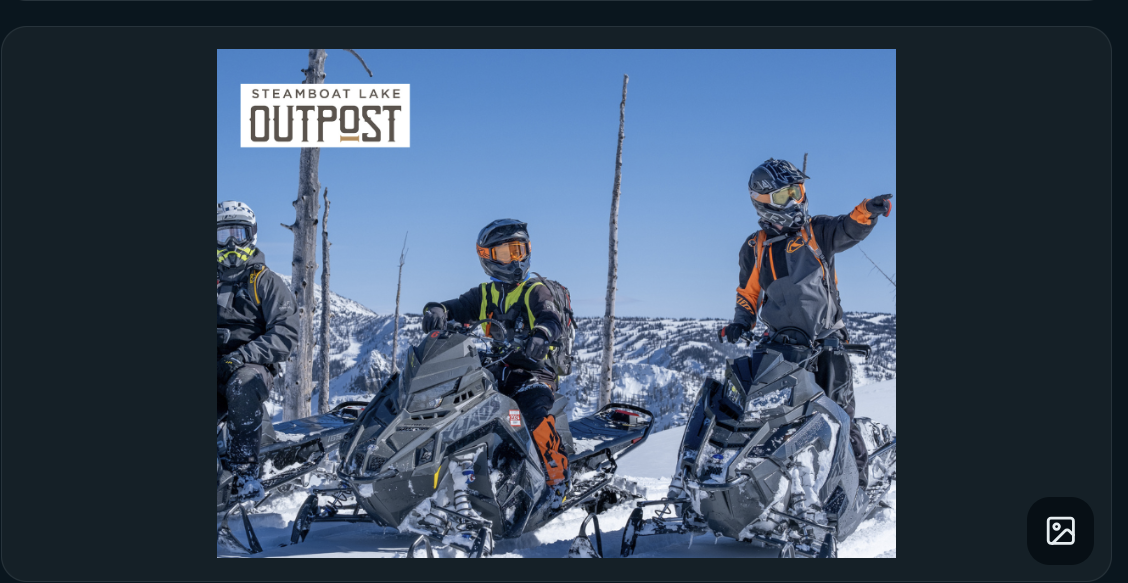 Steamboat Lake Outpost guided snowmobile tours