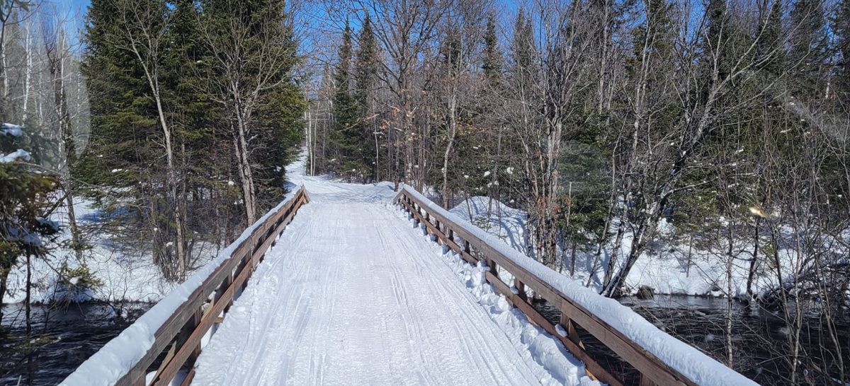 Hurley snowmobile riding area