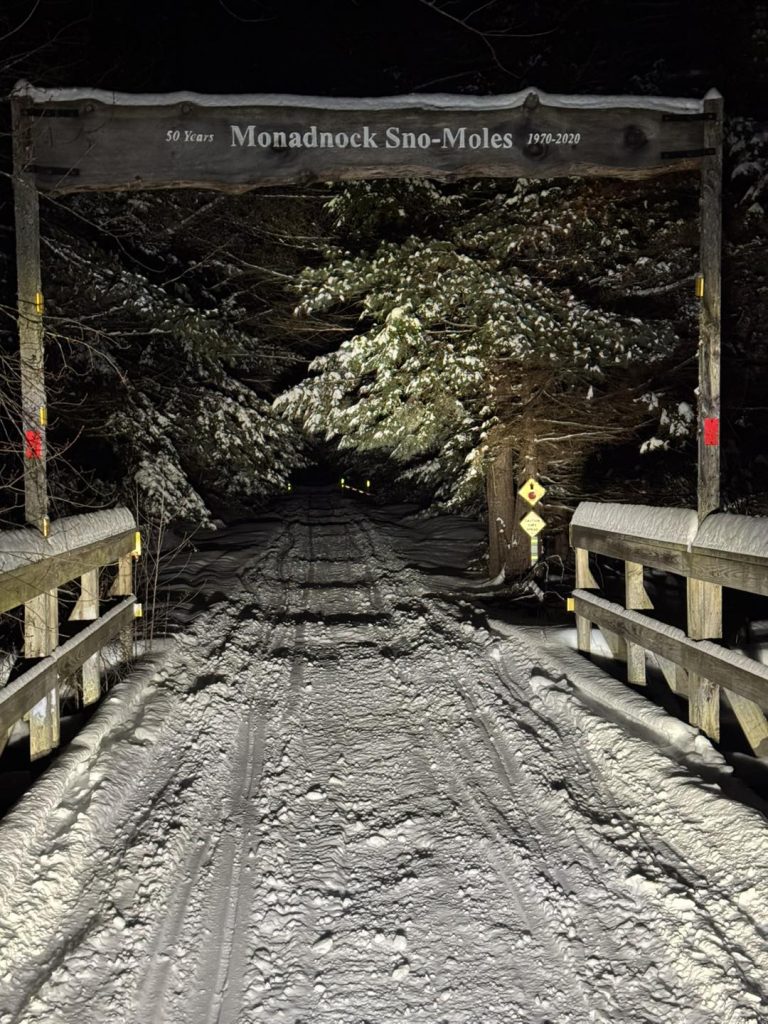 Monadnock snowmobile riding area
