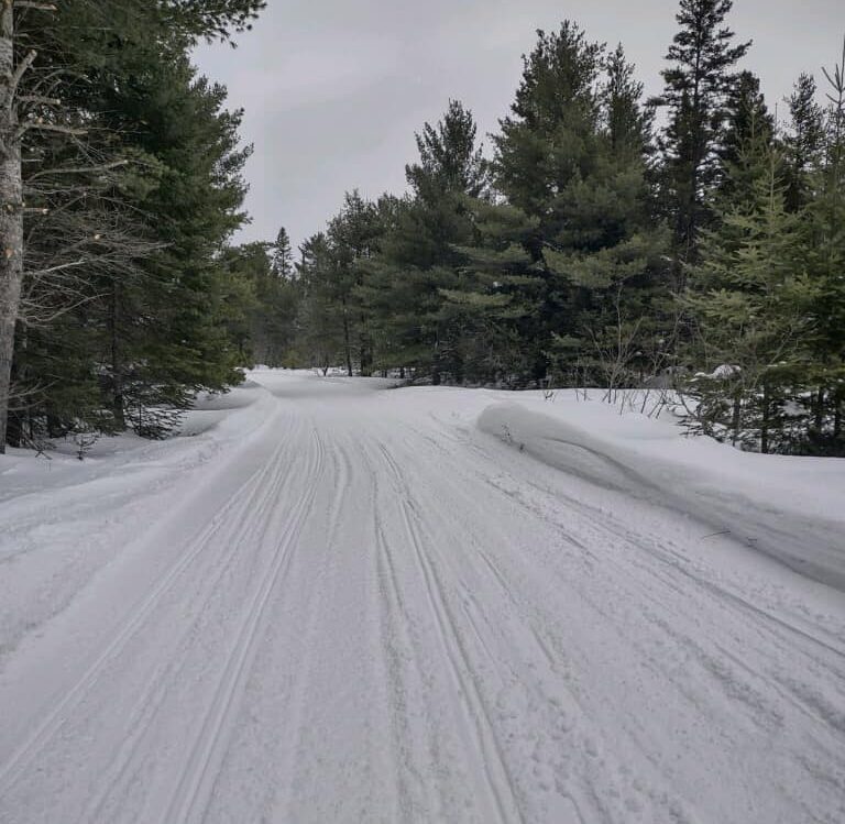 Grand Marais snowmobile riding area