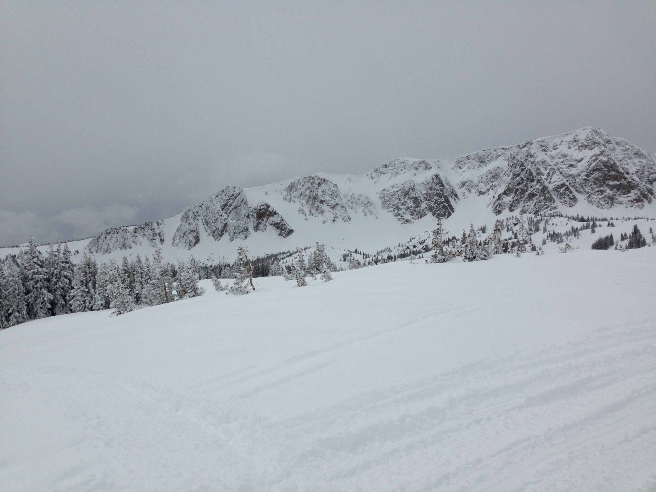 Snowy Range snowmobile riding area