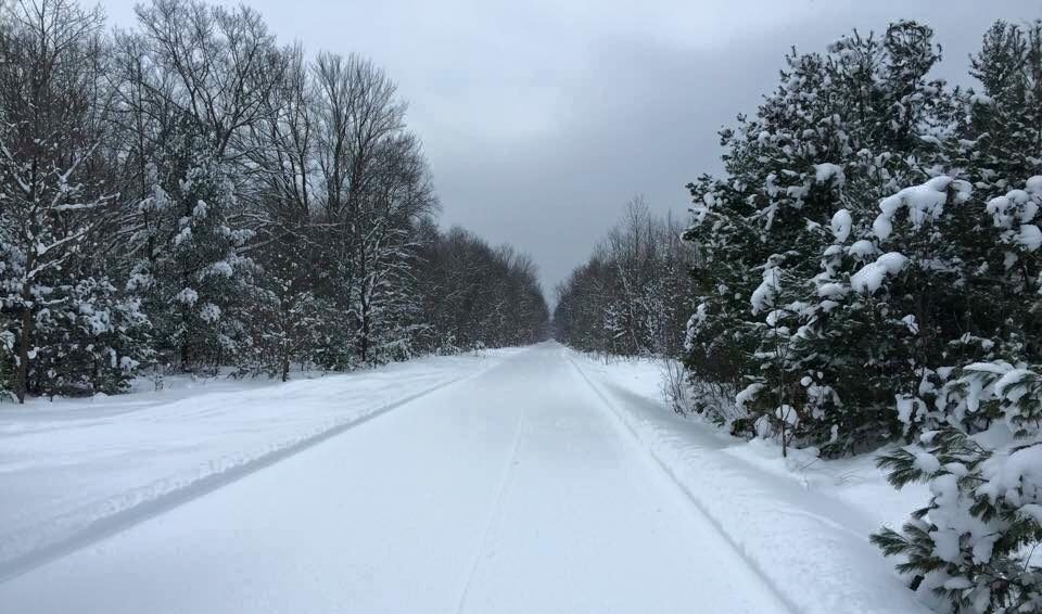 Benzie County snowmobile riding area