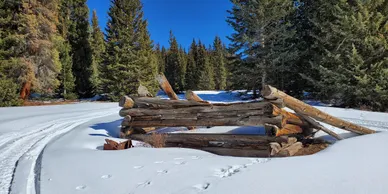 Ophir Creek snowmobile riding area