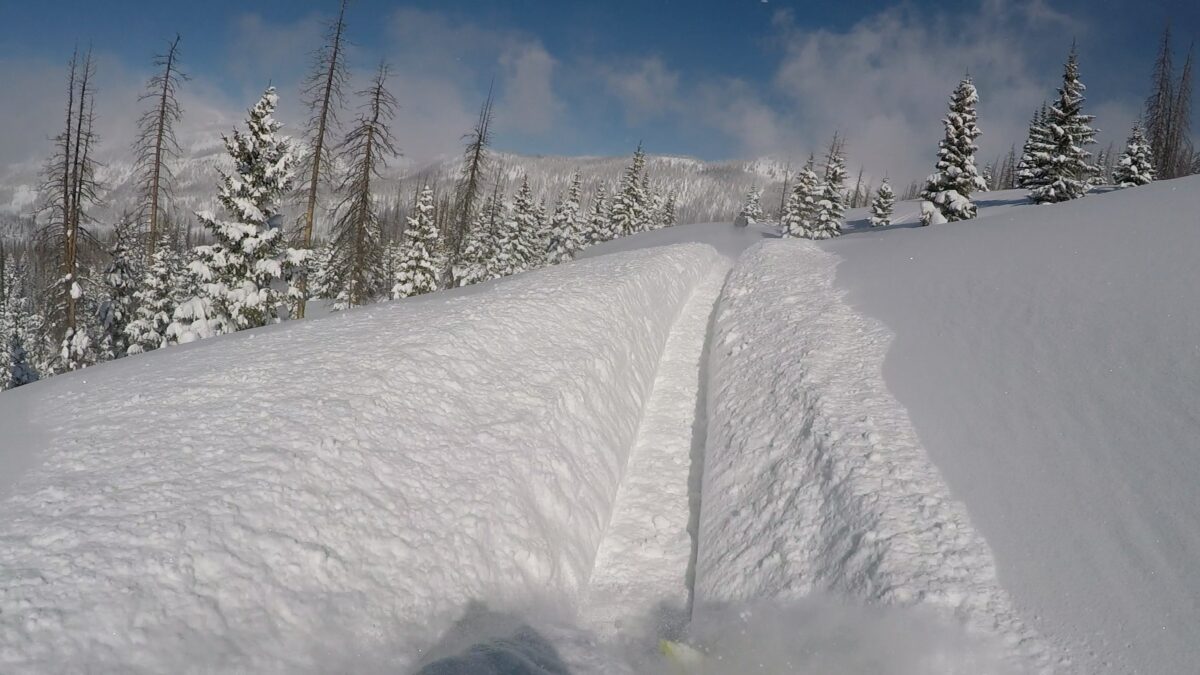 Wolf Creek snowmobile riding area