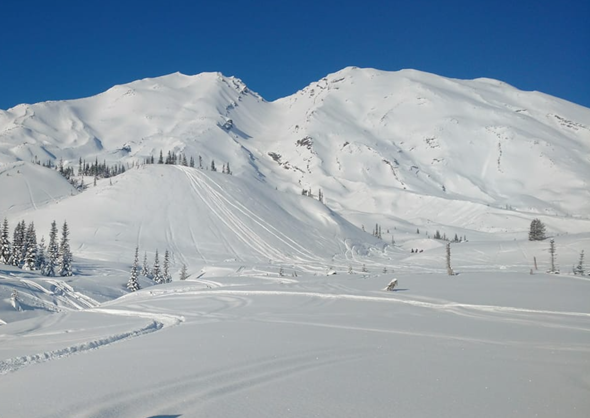 Marble Mtn snowmobile riding area