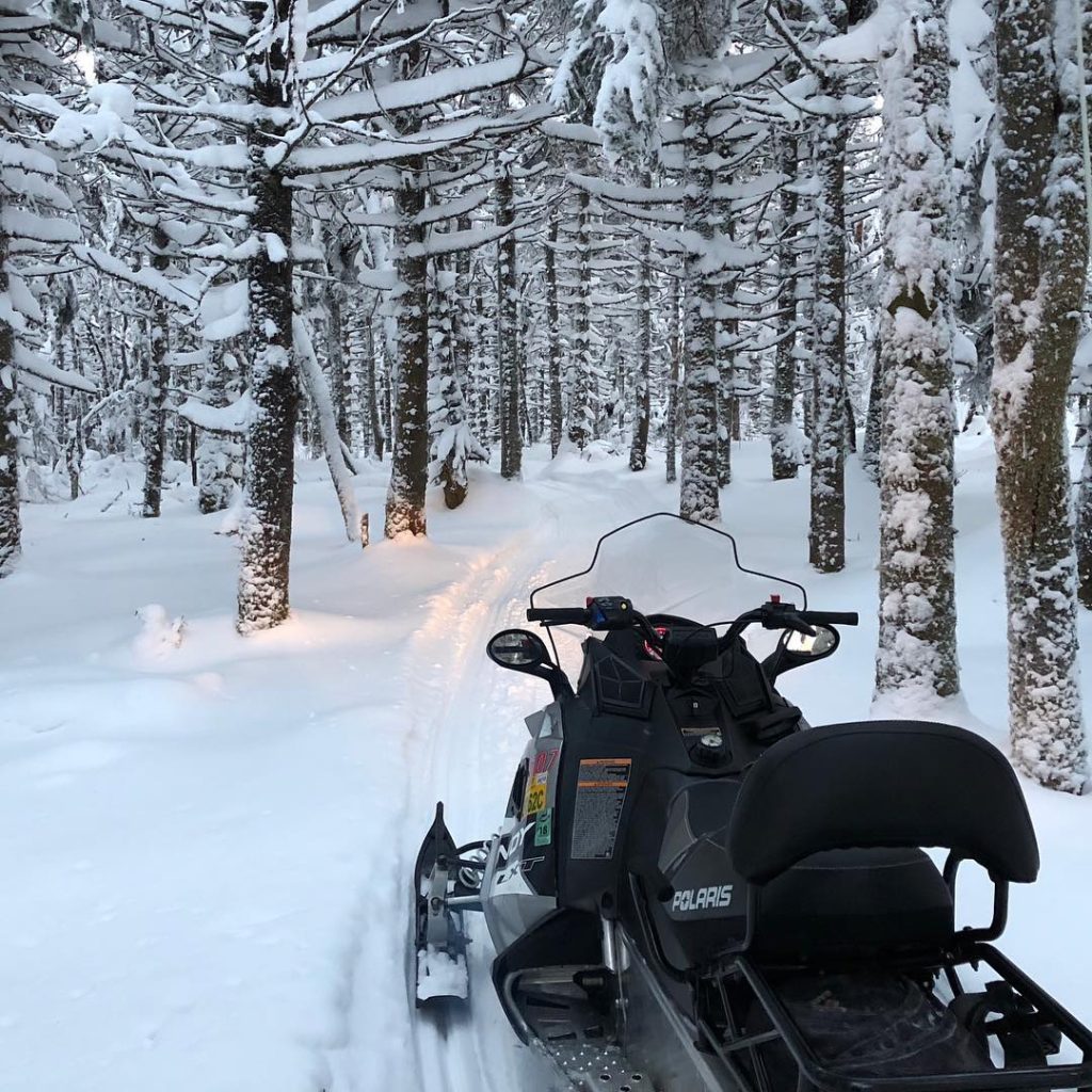 Stowe snowmobile riding area