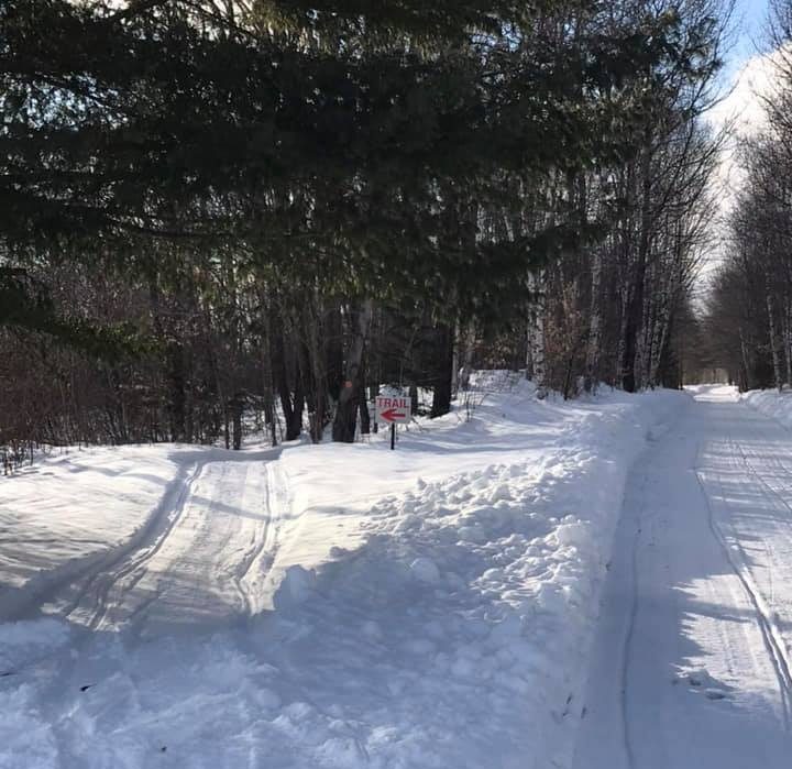 Saranac Lake snowmobile riding area