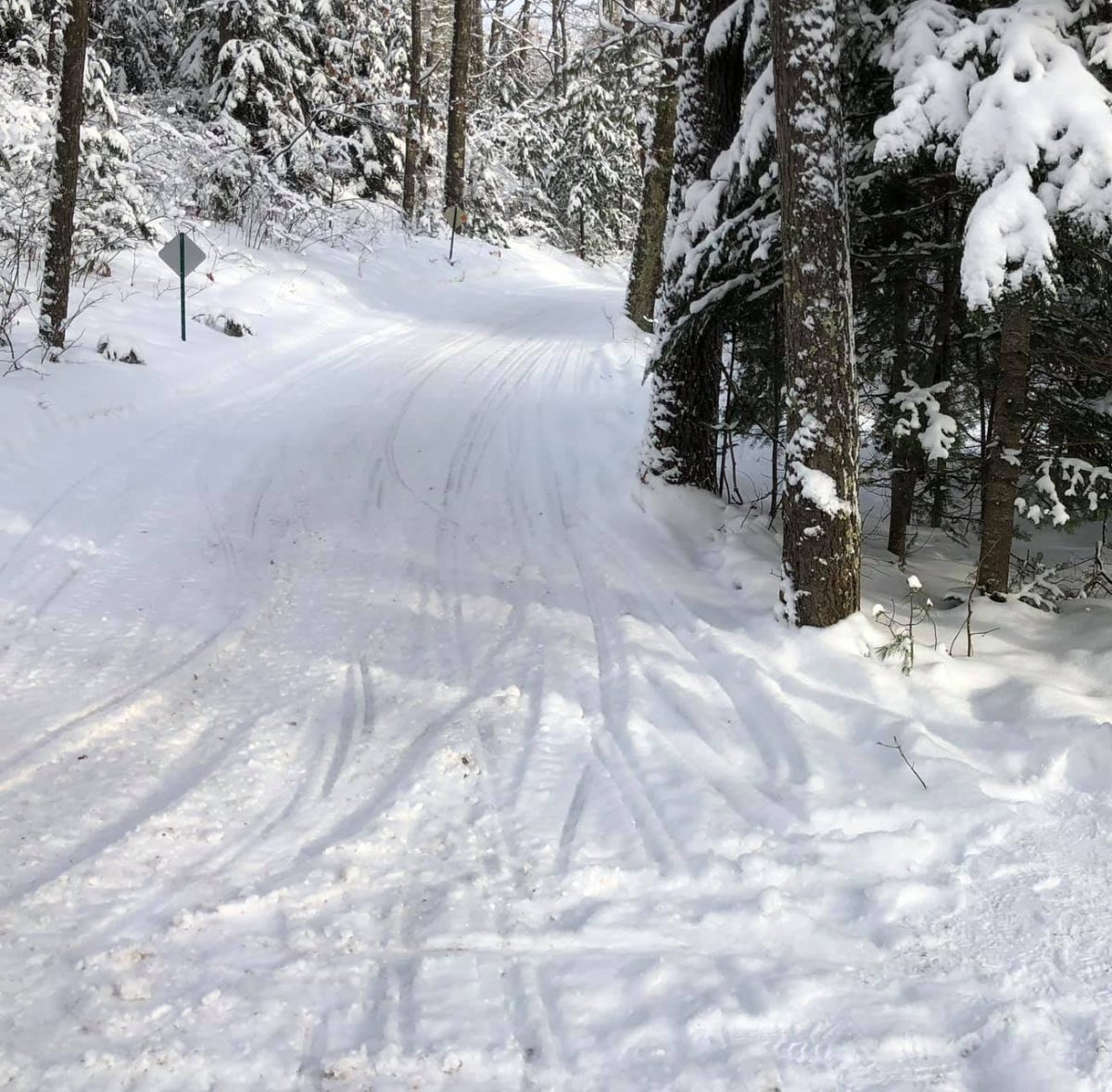 Eagle River snowmobile riding area