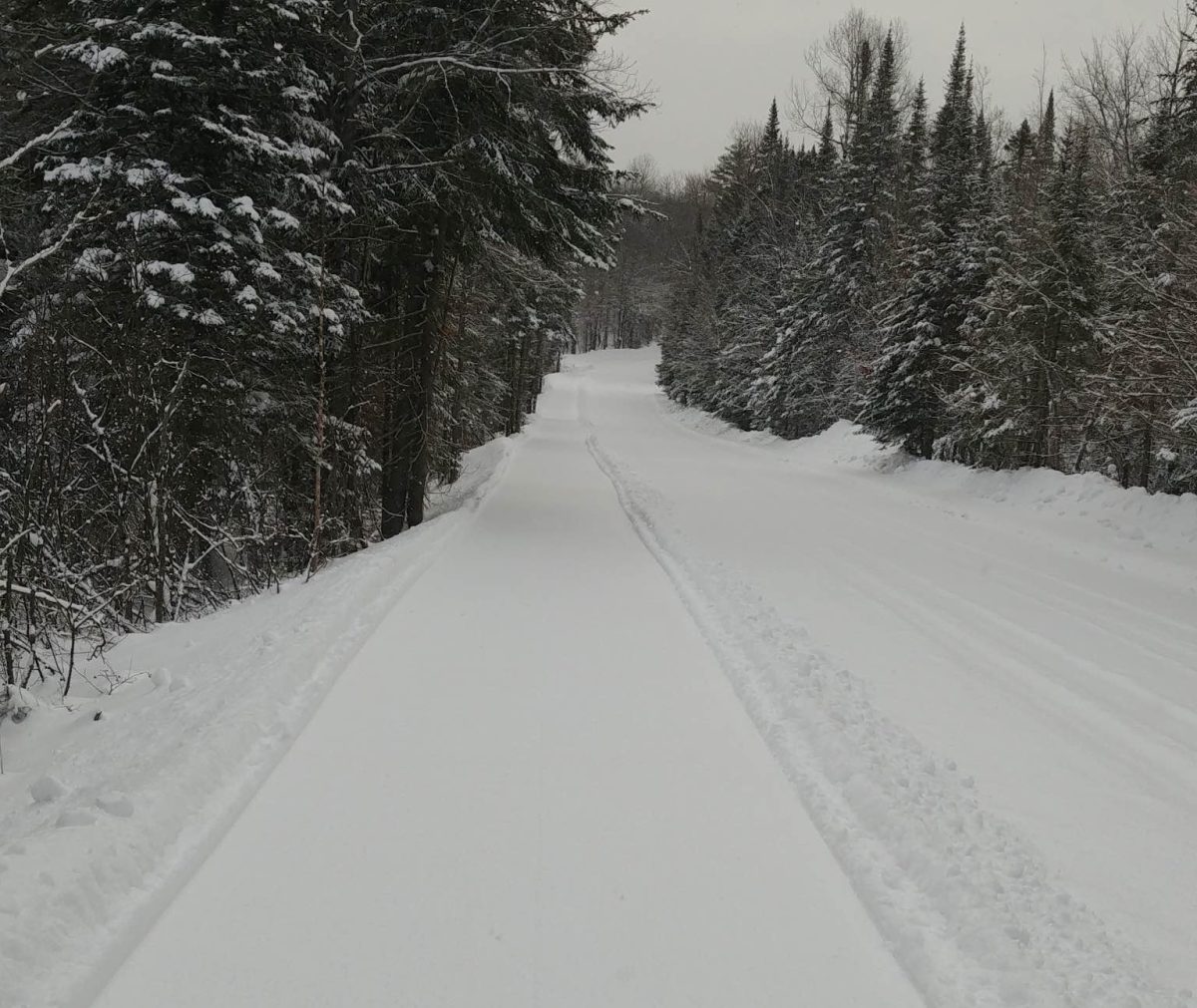 Long Lake snowmobile riding area